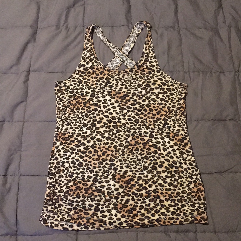 Cheetah print tank top